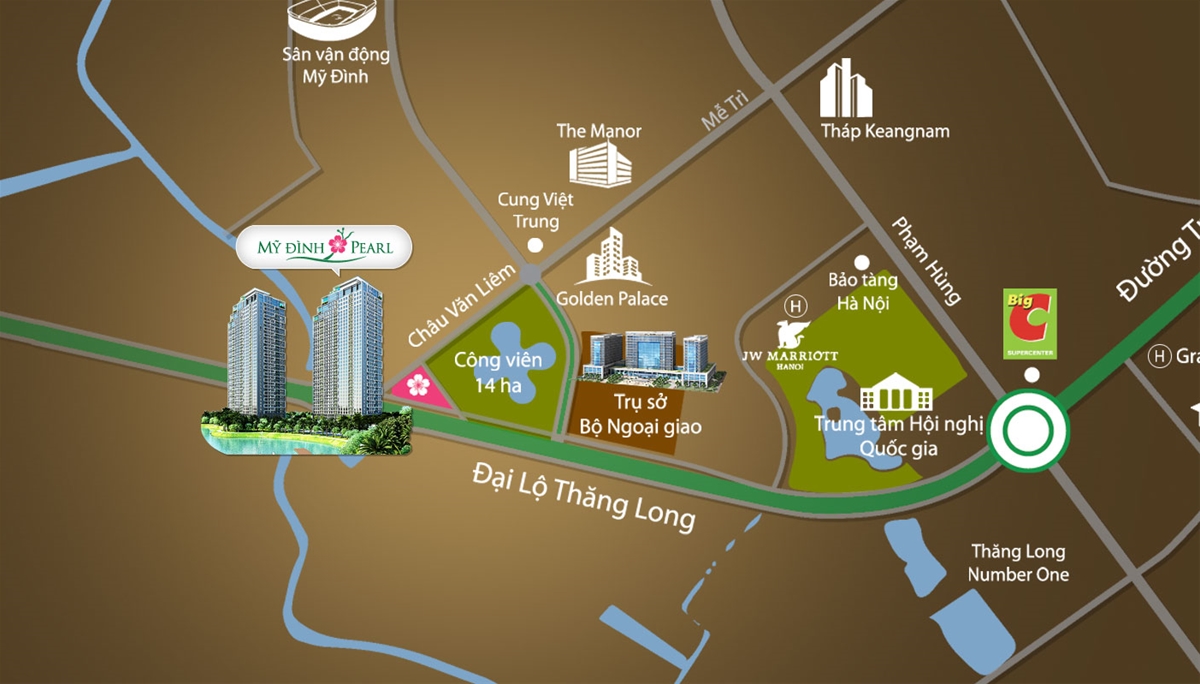 liên kết vùng chung cư Mỹ Đình Pearl